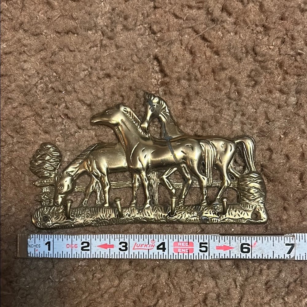 VINTAGE Bronze Horse Wall Art
